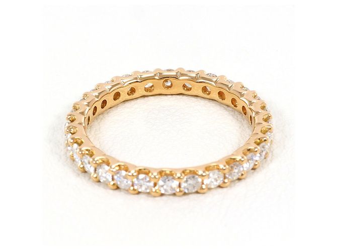 Autre Marque 18K Roségold-Ring mit Diamant Golden - Ansicht 4