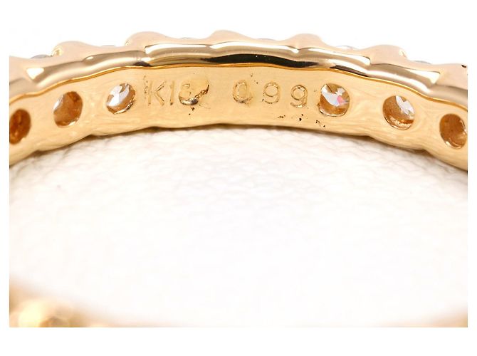 Autre Marque 18K Roségold-Ring mit Diamant Golden - Ansicht 5
