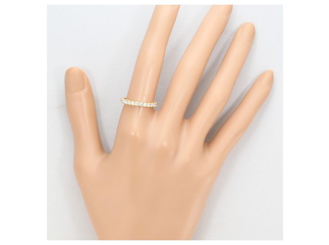 Autre Marque 18K Roségold-Ring mit Diamant Golden - Ansicht 6