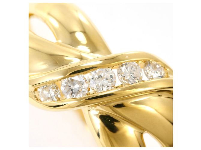 Autre Marque 18K Gelbgold-Ring mit Diamant Golden - Ansicht 2