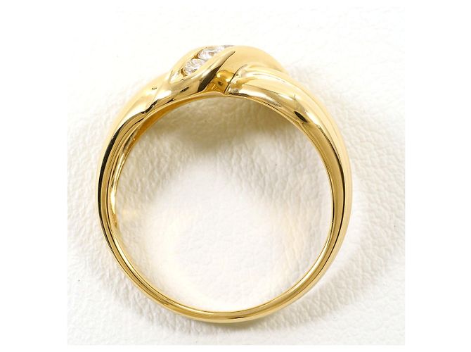 Autre Marque 18K Gelbgold-Ring mit Diamant Golden - Ansicht 3