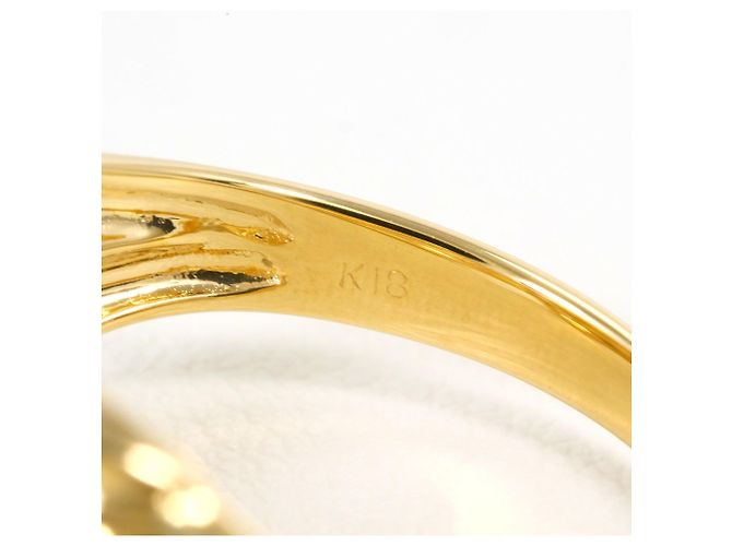 Autre Marque 18K Gelbgold-Ring mit Diamant Golden - Ansicht 5