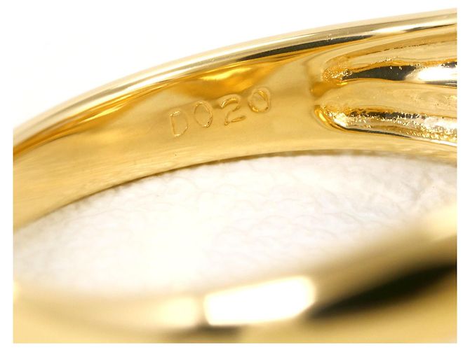 Autre Marque 18K Gelbgold-Ring mit Diamant Golden - Ansicht 6