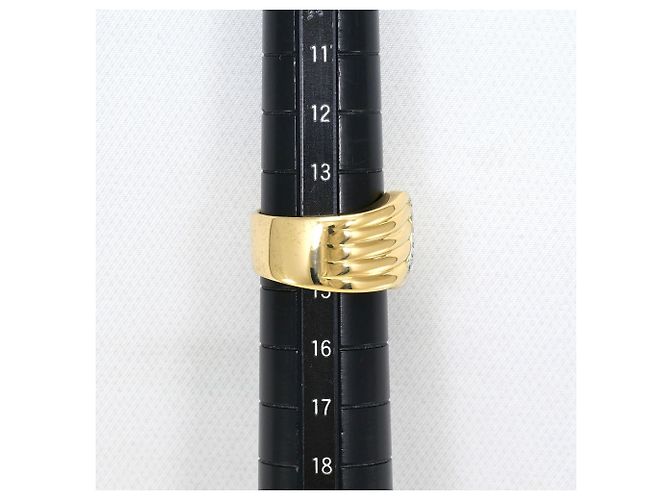 Autre Marque Anello a fascia elegante in platino e oro giallo D'oro - vista 7