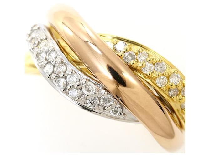 Autre Marque Eleganter Ring mit Diamant Golden - Ansicht 2