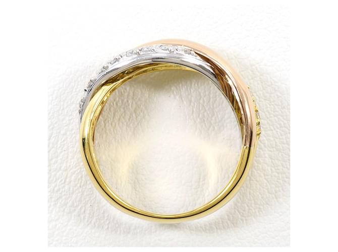 Autre Marque Eleganter Ring mit Diamant Golden - Ansicht 3