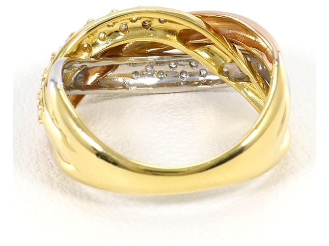 Autre Marque Eleganter Ring mit Diamant Golden - Ansicht 4