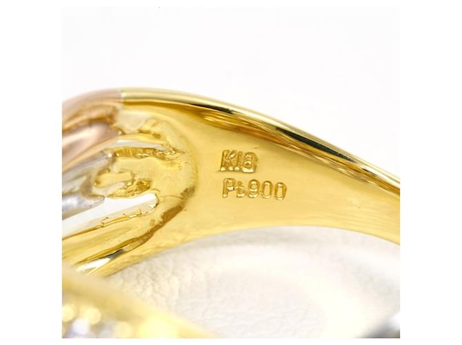 Autre Marque Eleganter Ring mit Diamant Golden - Ansicht 5