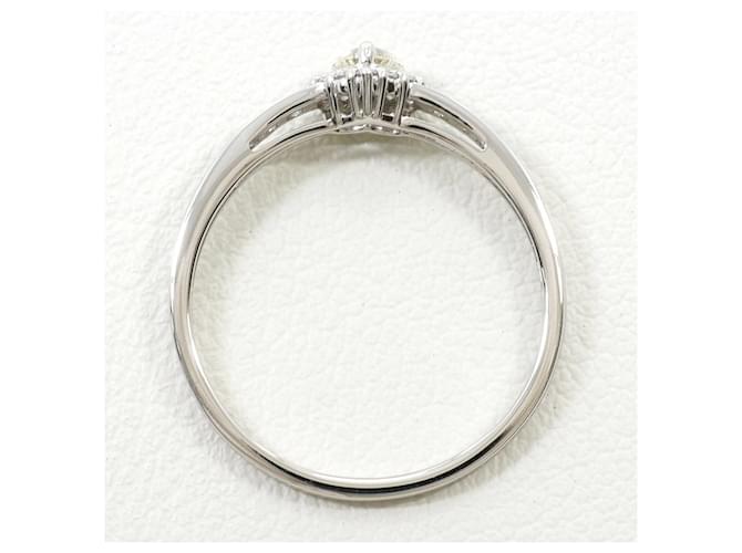 Autre Marque Platinring mit Diamanten - Ansicht 2
