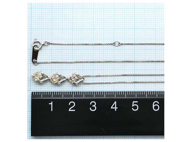 Autre Marque Collana in platino con diamante marrone - vista 5