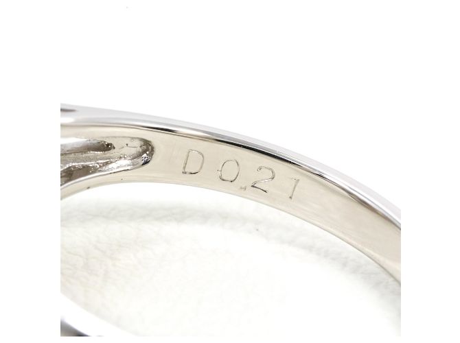 Autre Marque PT900 Platinring mit Diamant - Ansicht 6