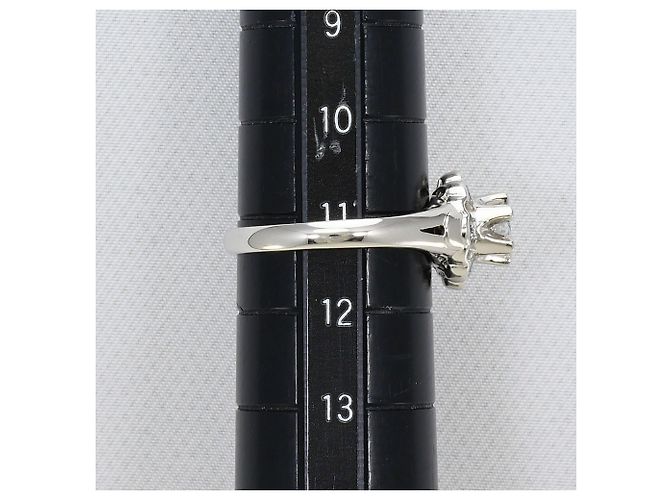 Autre Marque PT900 Platinring mit Diamant - Ansicht 8