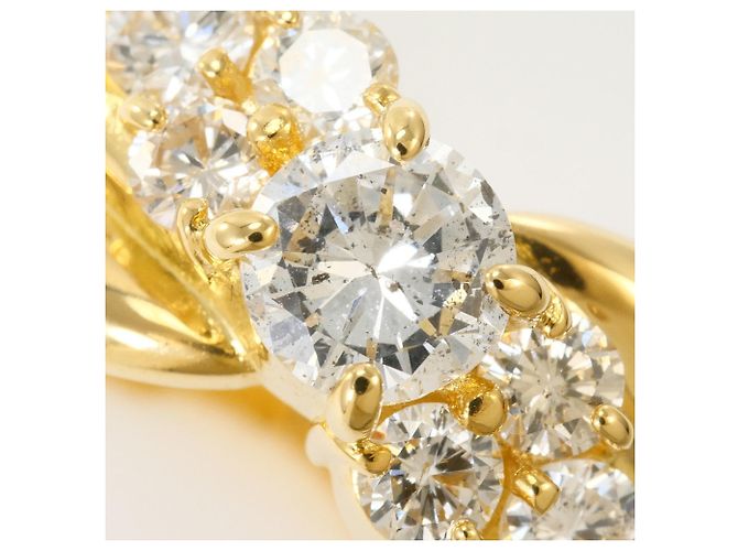 Autre Marque 18K Gelbgold-Ring mit Diamant Golden - Ansicht 2