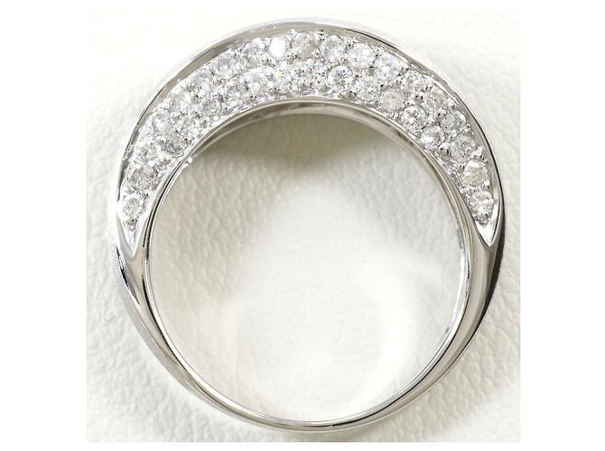 Autre Marque 18K Weißgold-Ring mit Diamant Golden - Ansicht 2