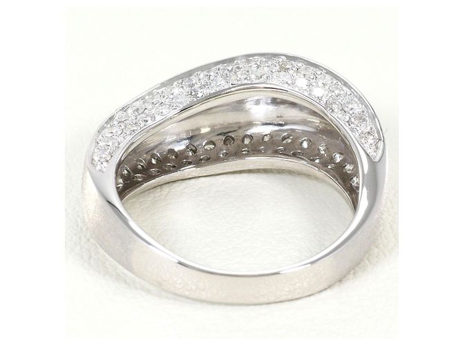 Autre Marque 18K Weißgold-Ring mit Diamant Golden - Ansicht 3