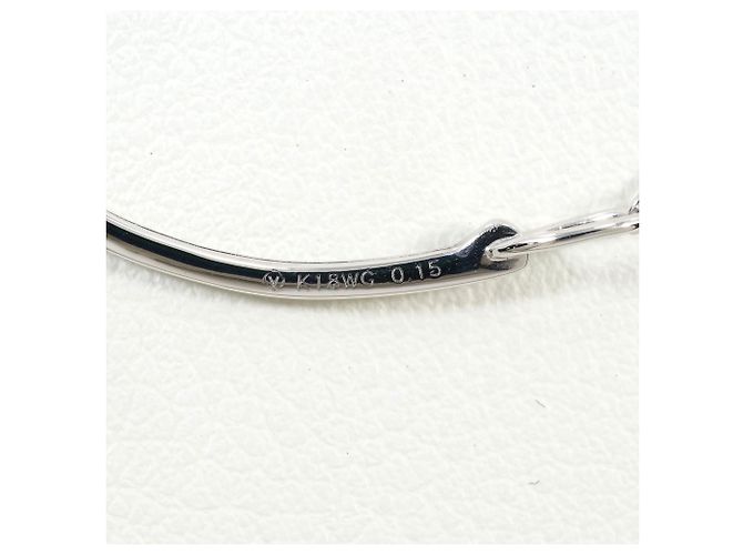 Autre Marque Bracciale con charm in oro bianco 18K con diamante D'oro - vista 4