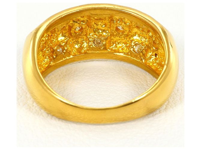 Autre Marque 24K Gelbgold Diamantring Golden - Ansicht 4