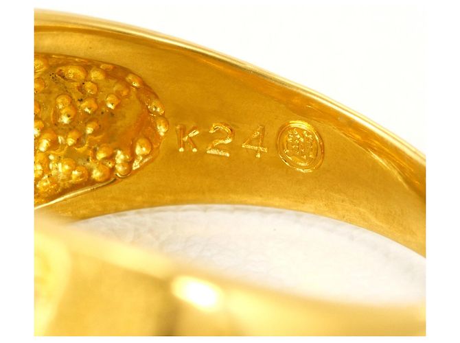 Autre Marque 24K Gelbgold Diamantring Golden - Ansicht 5