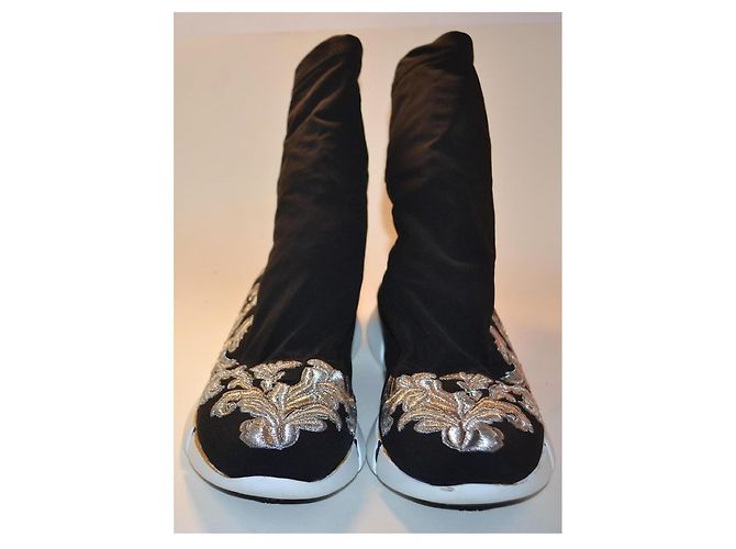 Elena Lachi Elena Iachi Canvas Sneaker Schwarz Silber 36 IT - Ansicht 2