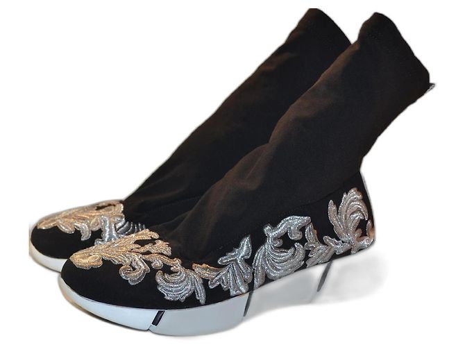 Elena Lachi Elena Iachi Canvas Sneaker Schwarz Silber 36 IT - Ansicht 6