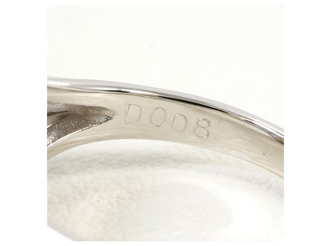 Autre Marque Platinring mit Opal und Diamant - Ansicht 6