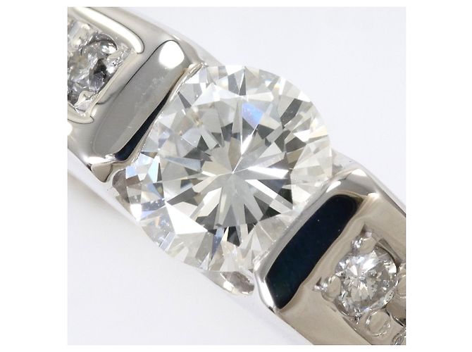 Autre Marque 10K Weißgold Diamantring Golden - Ansicht 2