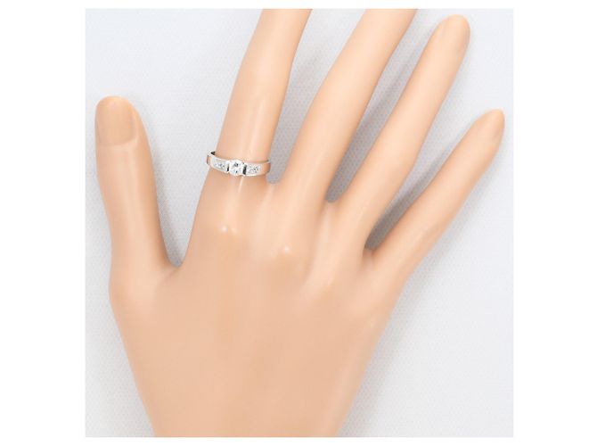 Autre Marque 10K Weißgold Diamantring Golden - Ansicht 7