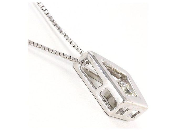Autre Marque 18K Weißgoldkette mit Diamant Golden - Ansicht 2