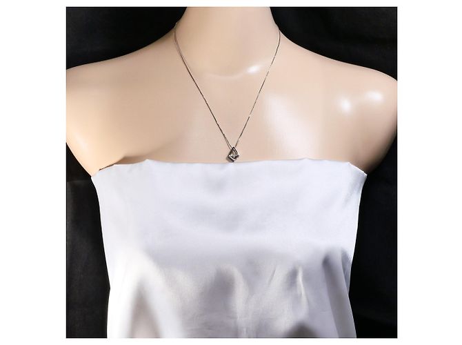 Autre Marque 18K Weißgoldkette mit Diamant Golden - Ansicht 5