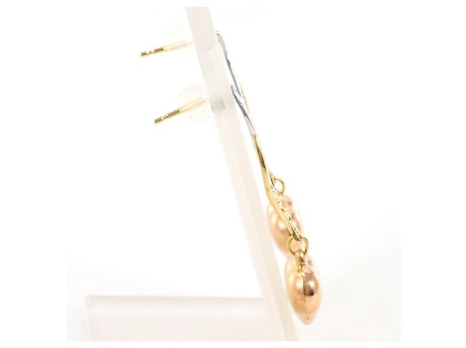 Autre Marque Eleganti orecchini pendenti in oro 14K D'oro - vista 2