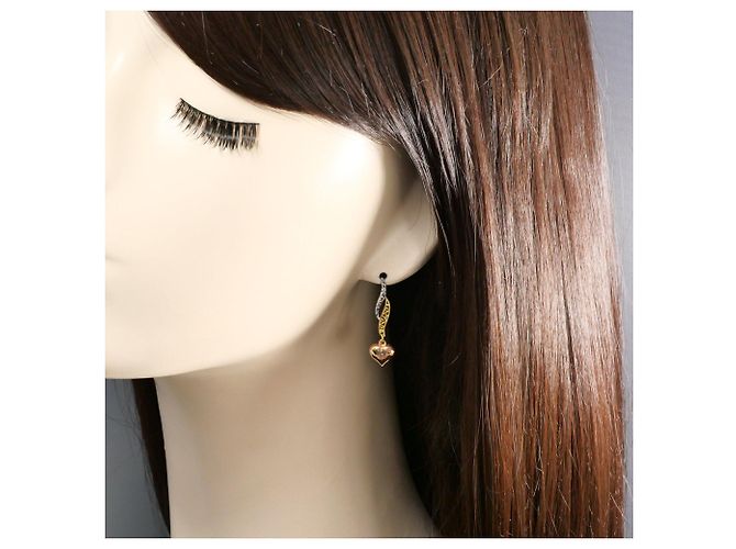 Autre Marque Eleganti orecchini pendenti in oro 14K D'oro - vista 4