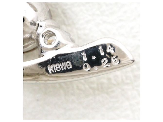 Autre Marque Elegante collar de oro blanco de 18K con diamantes marrones Castaño Dorado - vista 4