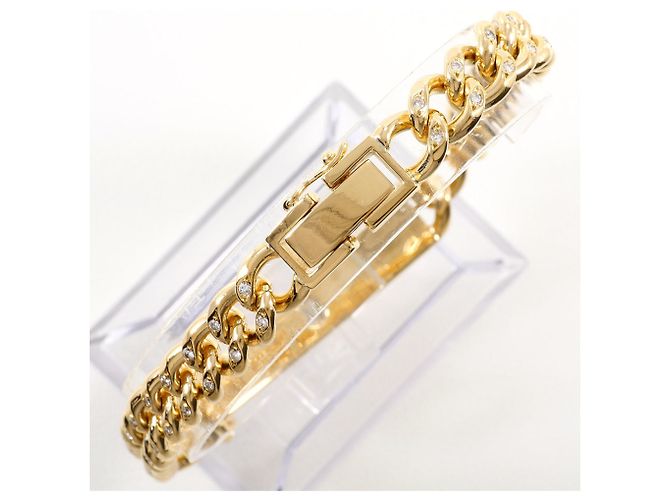 Autre Marque Bracciale con charm in oro giallo 18K con diamanti D'oro - vista 3