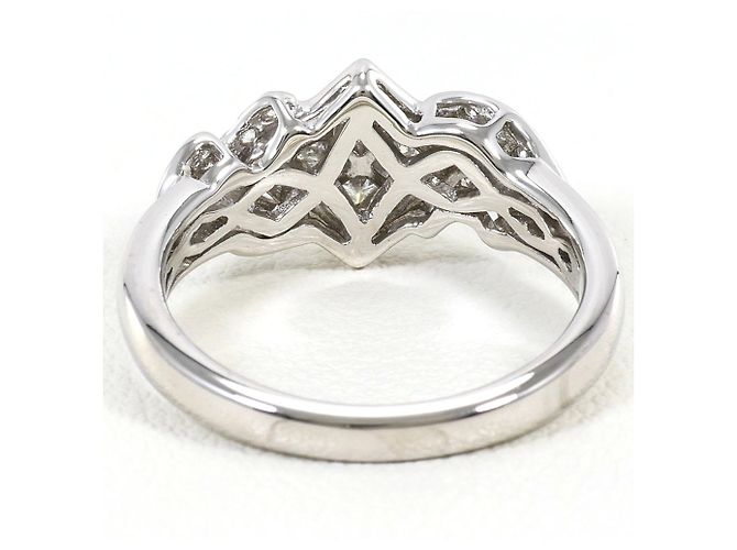 Autre Marque 18K Weißgold Diamantring Golden - Ansicht 4
