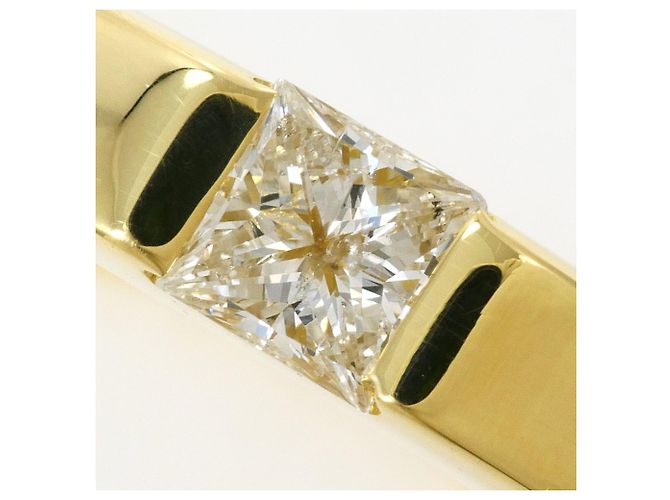 Autre Marque 18K Gelbgold-Ring mit Diamant Golden - Ansicht 2