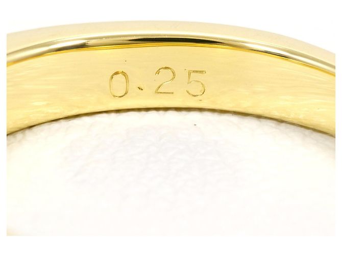 Autre Marque 18K Gelbgold-Ring mit Diamant Golden - Ansicht 6