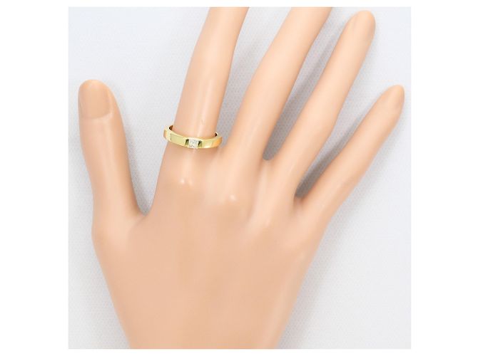 Autre Marque 18K Gelbgold-Ring mit Diamant Golden - Ansicht 7