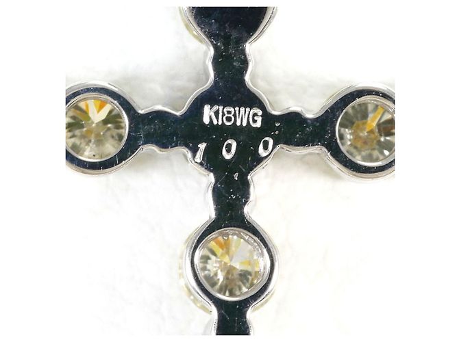 Autre Marque Collana in oro bianco 18K con diamante giallo D'oro - vista 4