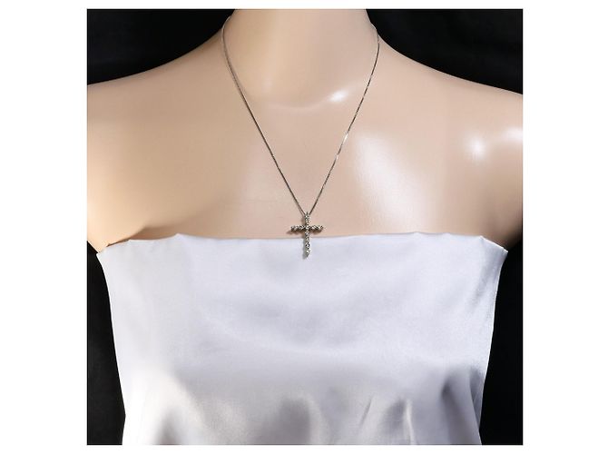 Autre Marque Collana in oro bianco 18K con diamante giallo D'oro - vista 6