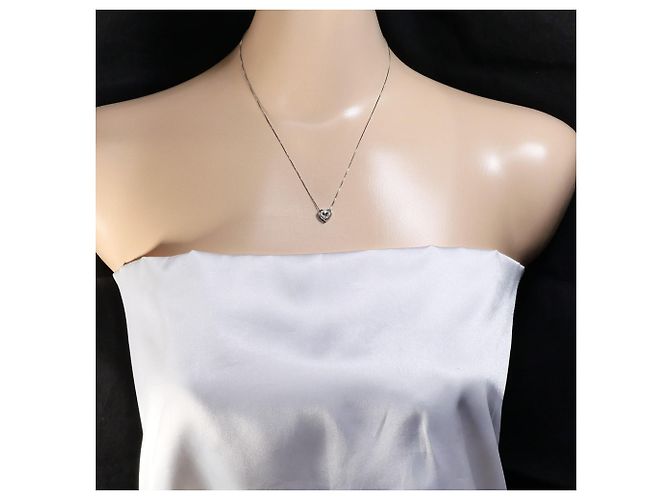 Autre Marque 10K Weißgoldkette mit Diamant Golden - Ansicht 5
