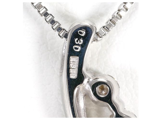Autre Marque Collana con pendente in oro bianco 18K e diamanti D'oro - vista 4