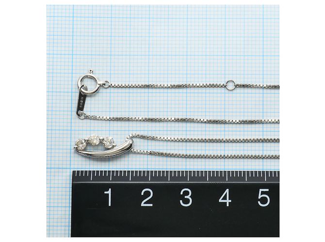 Autre Marque Collana con pendente in oro bianco 18K e diamanti D'oro - vista 5
