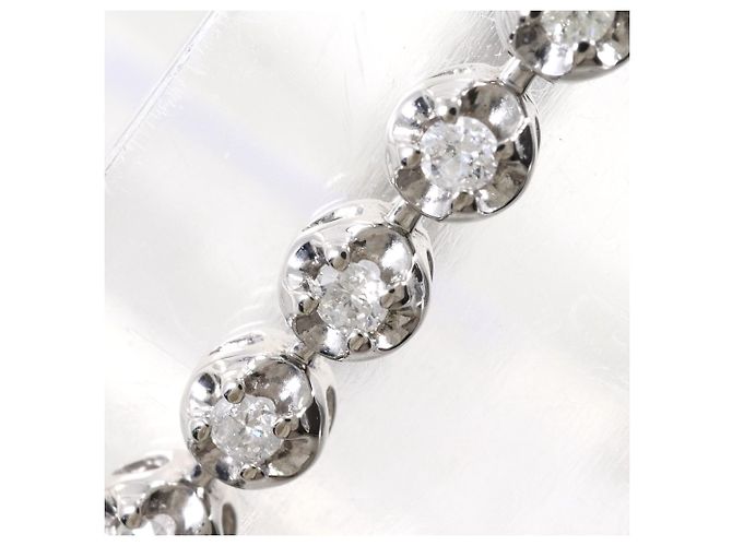 Autre Marque Bracciale charm in oro bianco 14K e diamanti D'oro - vista 2