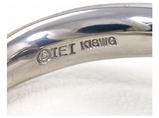 Autre Marque 18K Weißgold-Ring mit schwarzem Diamanten Golden - Ansicht 6
