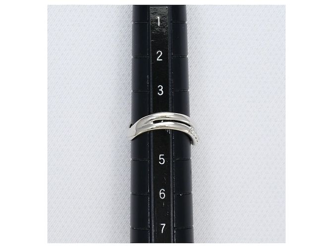 Autre Marque 18K Weißgold-Ring mit Diamant Golden - Ansicht 8