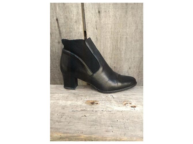 Bally Botines de cuero negro - vista 9