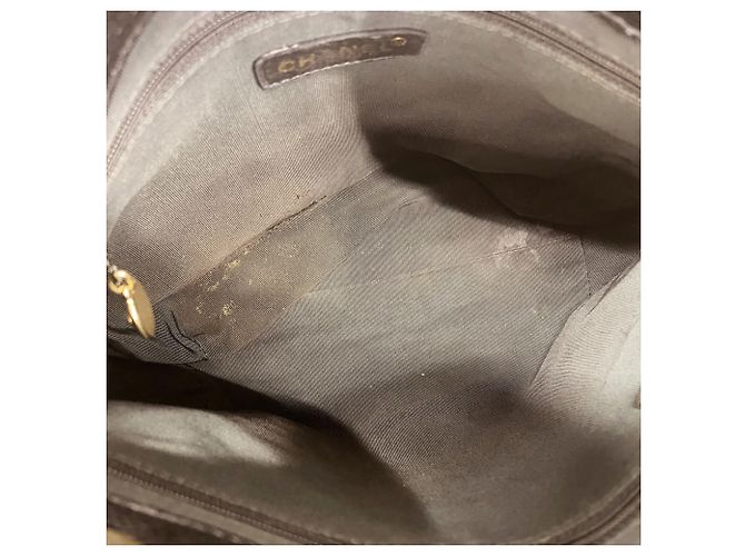 Borsa Tote Chanel in pelle di vitello martellata nera Nero - vista 4