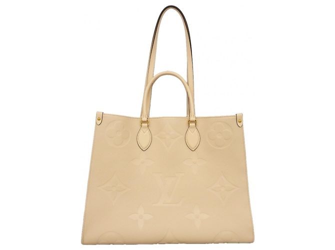 Borsa Tote Louis Vuitton Monogram Empreinte OnTheGo GM Crudo - vista 10