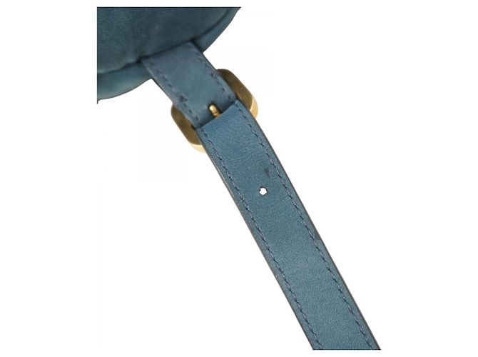 Zaino Chanel in pelle blu - vista 8