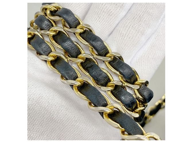 Chanel Diana Chain Schultertasche Schwarz - Ansicht 8
